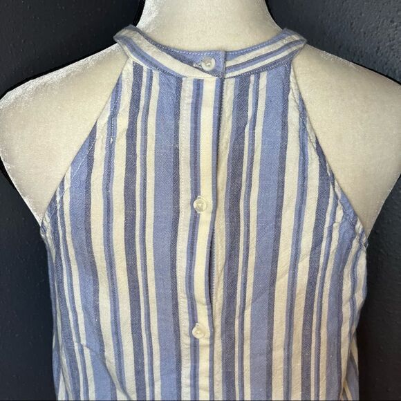 Cloth and Stone Striped Blue Halter Tank Top - Picture 10 of 12